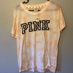Pink and white t-shirt from pink
